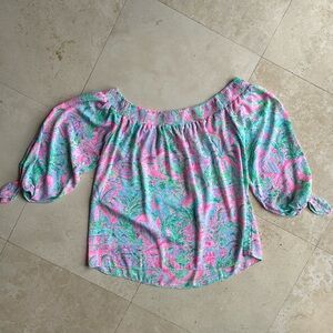 Lily Pulitzer Maryellen Off the Shoulder Blouse
